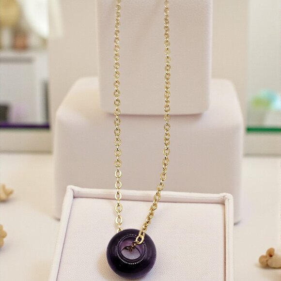 Lavender Jade Necklace - Picture 1 of 3